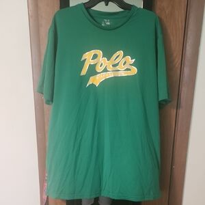 Polo by Ralph Lauren Green and Yellow Tee